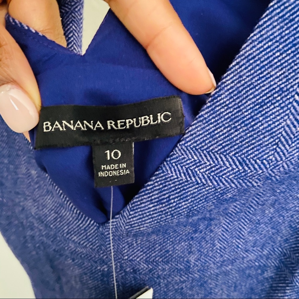 Banana Republic Herringbone Sheath Tie Back Dress - Picture 4 of 7